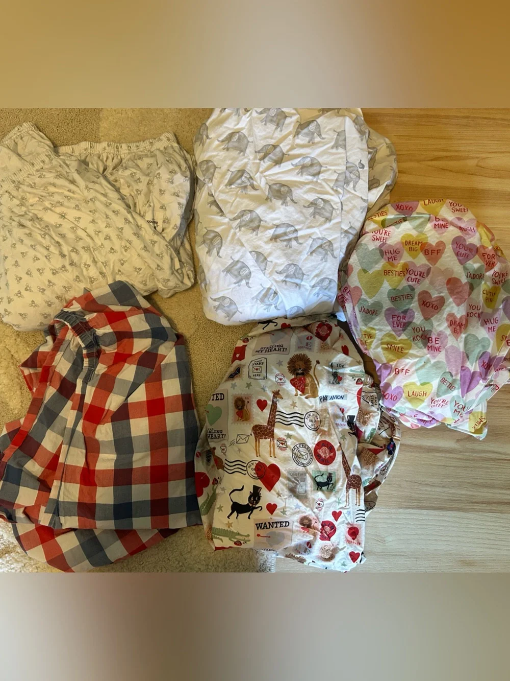 5️⃣! Holiday and animal pottery barn kids crib sheets